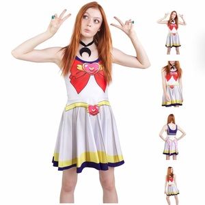 LDC Super Sailor Moon Cosplay Skater Dress NWT L